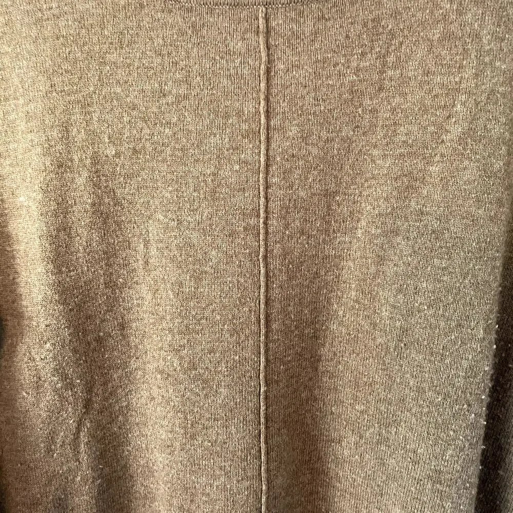 WooLovers Cashmere & Merino Pocket Tunic in Pecan Marl Size Medium - Picture 14 of 16